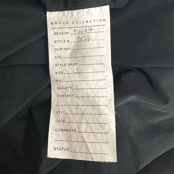 Rare Brock Collection Off the Shoulder Black Midi Dress - Picture 8 of 12